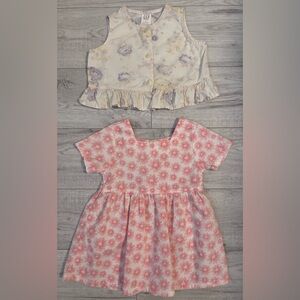 Baby Gap Floral Shabby Chic Style Top & Cherokee Daisy Dress ~Size 12 Months